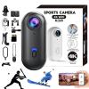 The Snap Cam, Snapcam Baseball, 120 Ultra-Wide Hands-Free Magnetic Pov Camera, HD 1080p/4k Mini Body Wearable Adventure Sports Camera with Audio Video, For Vlogging Motorcycle Swimming (Black, 4K) view 1