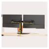 ADBWEKKF Adjustable desktop stand with dual 27-inch LCD monitors view 2