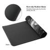 SEIFUD Oversized Desk Mat, Abstract Liquid Art Design, 35.4x15.7 Inches, Washable Mouse Pad, Stitched Edges, Non-Slip Rubber Base, Rectangular view 4