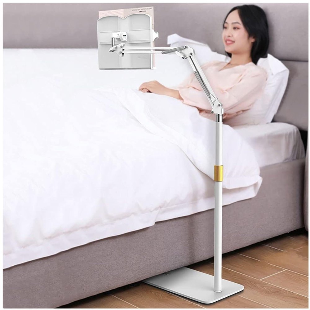 Book Holder Floor Stand Floor Reading Stand Book Holder Adjustable Height Book Stand Holder Extra Large Sturdy Rolling Lectern Stand for Tablet Magazines (One Color)
