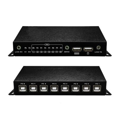 KVM Switch with USB Mouse and Keyboard Ports, 8-Port Synchronizer, Controlling Computers for DNF Farming Games