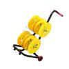 4/6/8 Rods Heavy Duty Cart with Wheels, Multi Purpose Wire Dispenser Holds,Cable Roll Holder for Industrial Workplace(4 Rods Wire) view 1
