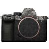 A7M5 Anti-Scratch Camera Cover Decal Skin for Sony ILCE-7M5 / A7 V Camera A7V Protector Wrap Cover Film Sticker Accessories (Triangle Titanium+Triangle Black, for Sony A7V/A7M5) view 1