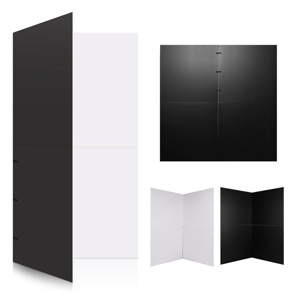 100x100cm Photography Studio Portrait Backdrops Reflector Folding Fill Double-Sided Reflector for Photo Studio Still Life and Food Shooting