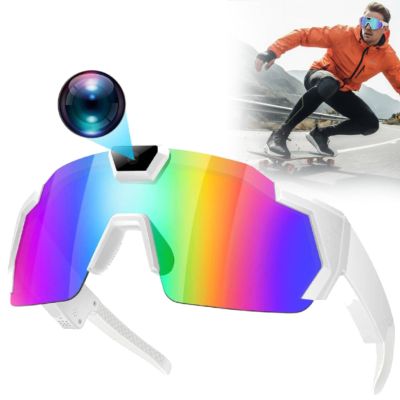 4K HD POV Baseball Glasses with Camera, 2026 Upgrade Smart Video Recording Glasses for Action Sports with 32 Memory, Smart Glass Men Women Sunglasses (Colorful -A)