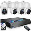 90-Day Storage & 4K Ultra HD Wired Security Camera System, Outdoor POE Security Cameras, IP Camera System, Home Video Surveillance DVR Kits view 1
