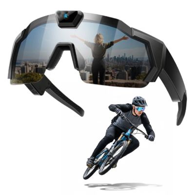 4K HD POV Baseball Glasses with Camera, 2026 Upgrade Smart Video Recording Glasses for Action Sports with 32 Memory, Smart Glass Men Women Sunglasses (Black -A)