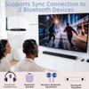 YEUGICEO eARC ARC to Bluetooth Transmitter for TV,ARC to Bluetooth Headphones Speaker Audio Converter,Sync to Connect 2 Wireless Headphones for TV,CEC Volume Control,with Display Screen view 4