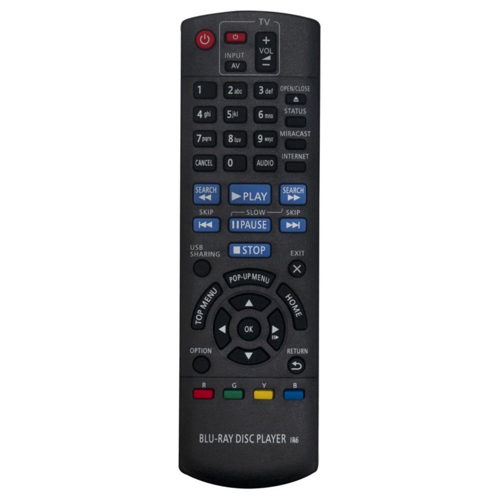 N2QAYB000959 Replacement Remote Control for Panasonic Blu-ray Disc DVD Player in Living Rooms or Rooms, Replacement Model N2QAYB000878, Replace Remote Compatible Models DMP-BDT270GC DMPBDT270GC
