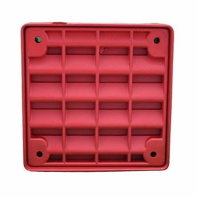 ET-1010-R Vandal-Resistant Fire Speaker, Surface Mount, 25/70V, Indoor/Outdoor, Red, Die-Cast Grille, 8 Watts