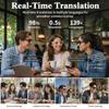 2026 AI Smart Glasses with Camera, 8MP HD Camera & Video Recording Glasses, 139 Languages Real-Time Translation, ChatGPT Voice Assistant, Open-Ear Audio, Blue Light Blocking for Travel, Meetings &Vlog view 3