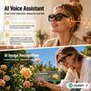 2026 AI Smart Glasses with Camera, 8MP HD Camera & Video Recording Glasses, 139 Languages Real-Time Translation, ChatGPT Voice Assistant, Open-Ear Audio, Blue Light Blocking for Travel, Meetings &Vlog view 4