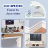 118" Silicone Cord Hider for Wall Mounted TV, Flexible Cord Cover, White Cord Covers for Wires on Wall, Cable Raceway Kit for Home Office (118) view 2