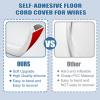 118" Silicone Cord Hider for Wall Mounted TV, Flexible Cord Cover, White Cord Covers for Wires on Wall, Cable Raceway Kit for Home Office (118) view 4