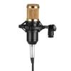 EWUROI Condenser Microphone Studio Sound Recording Broadcasting with Shock Mount 3.5Mm o Cable Sponge view 1