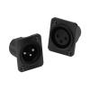 CTGFBUW 1xMale 1xFemale Plug Socket 3Pin Male Female 3Pins Connector(1xC1017-1xC1018) view 1
