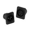 CTGFBUW 1xMale 1xFemale Plug Socket 3Pin Male Female 3Pins Connector(1xC1017-1xC1018) view 2