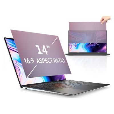 Sanpyl 14 Inch 16:9 Laptop Privacy Screen Filter, Anti Peeping/Blue Light/Glare/Scratch Laptop Privacy Screen, 12.2 inches Wide & 6.9 inches high, Easy Installation