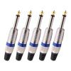 CTGFBUW 5PCS Audio Adapter 6.35mm to 3.5mm Plugs(3.5mm 2 Pole Gold) view 2