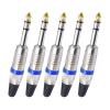 CTGFBUW 5PCS Audio Adapter 6.35mm to 3.5mm Plugs(3.5mm 2 Pole Gold) view 4
