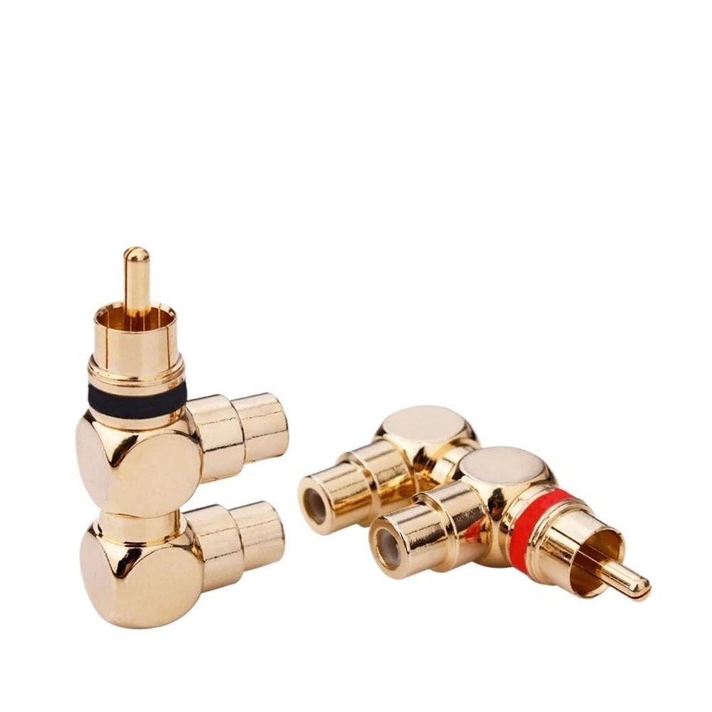 CTGFBUW 2 Piece Plug Male to Female Audio and/Connector Adapter Cable(One Pair)