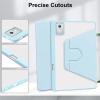 360 Rotating Stand Cover Suitable for Lenovo Xiaoxin Pad 12.1inch TB-365FC 2025 Hard Clear Acrylic Back with Pen Holde Case(Black) view 3