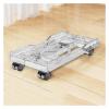 Adjustable Monitor Stand PC Stand Adjustable CPU Tower Stand Mobile CPU Stand with 4 Caster Wheels Fits Most PC Arm Monitor (Clear) view 1