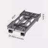 Adjustable Monitor Stand PC Stand Adjustable CPU Tower Stand Mobile CPU Stand with 4 Caster Wheels Fits Most PC Arm Monitor (Clear) view 3
