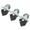 3pcs 22mm Swivel Caster Wheels Set, Light Stand Swivel Casters with Brake, Double Fixation Locking Caster Set for Photography Light Stands, Studio Photo Video Equipment wi view 3