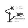 145-180mm Thick Desk Aluminum Multifunction 10"-17" Ergonomics Desk Laptop Stand 32" Monitor Desktop (with Extra Vesa) view 4