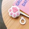 HJXFlying for Airpods Pro 2 Case, Silicone Cute Cartoon Character Protective Soft Bumper Cover Popular Anime Design with Carabiner Keychain for Girls Boys - White Cat's Paw view 1