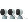 Google Indoor Nest Security Cam 1080p (Wired) - 2nd Generation - Non-Retail Packaging - Fog - 3 Pack view 1