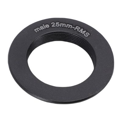 Sanpyl Microscope Objective Lens Adapter Ring, Fine Threaded Aluminum Alloy RMS Thread Adapter Ring for Microscope, Easy to Install (25mm)