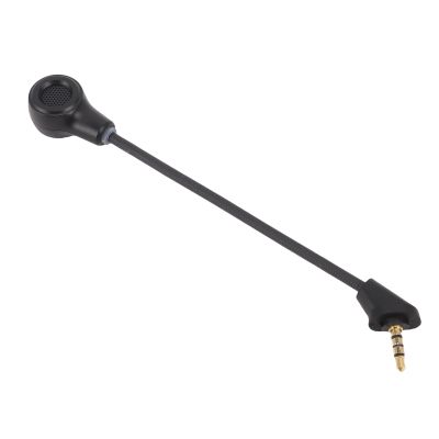 GOTOTOP 3.5mm Microphone Replacement, Detachable Low Latency Mic for Cloud Wireless Gaming Headset, Noise Cancelling with Flexible Boom Design