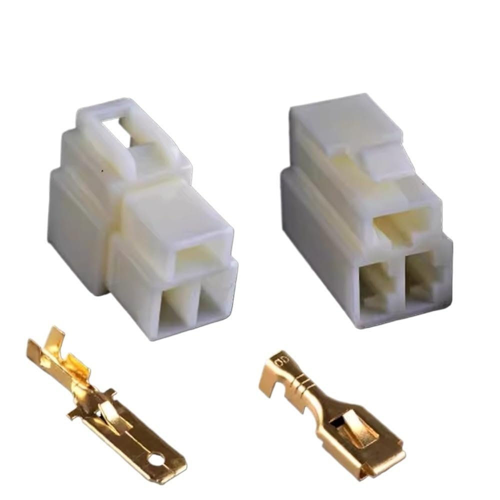 5Sets Electric Vehicle, Motorcycle, Car Connector Plug, 6.3mm, 1P2P3P4P6P, High Current Male Female Kit(3P)