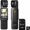 Acuvar 1080P Pocket Clip-On Vlogging Camera with EIS Stabilization, Portable Handheld Video Camera with 360 Rotating Lens, WiFi, LCD Screen & 64GB SD Card view 1
