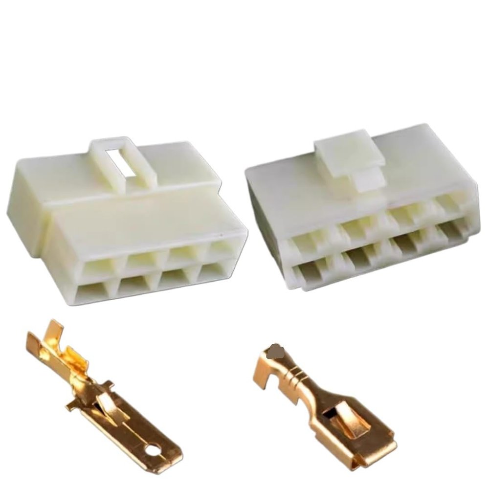 5Sets Electric Vehicle, Motorcycle, Car Connector Plug, 6.3mm, 1P2P3P4P6P, High Current Male Female Kit(8P)