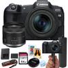 Canon EOS R8 24.2MP Full-Frame CMOS Sensor Mirrorless Camera with 24-50mm Lens + 64GB Memory + Stabilizing Grip + Software Pack +More (Value Bundle) (Renewed) view 1
