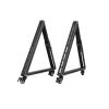 1 Pair Rolling TV Stand, Mobile TV Stand With Wheels For 32-55 Inch LED, LCD, Flat&Curved TVs, Angle Adjustable TV Cart view 1