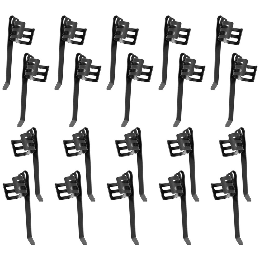20Pcs/ Metal Light Deposit Clamps Thin Yet Strong for Crisis Assemblies and Photography Gear Multiple Size Light Parenthesis