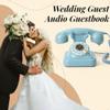 RetroVox Audio Guest Book Wedding Phone Guestbook and Signage Guest Audio Message Book, Vintage Style for Wedding Reception, Bridal Shower, Baby ShowerA Sky Blue  view 2