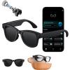 AI Smart Glasses with 8MP 4K Anti-Shake Camera, Bluetooth 5.3 Open-Ear Audio Sunglasses, Real-Time Translation, GPT Object Recognition, Dual ENC Mic, WiFi Transmission for Vlog Travel Business view 1