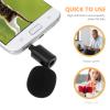 BESPORTBLE Bendable 3.5Mm Straight Head Microphone for Laptop and Phone, Stereo Recording Mic for Live Streaming and Singing, Compact Home Computer Microphone view 4