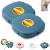 2 in 1 Cable Winder with Phone Stand, Durable Cable Organizer and Charging Stand for Earphones, Durablity Abs Cables Organizer and Charging Stands, for Home Office Classroom Travel (Blue*2) view 1