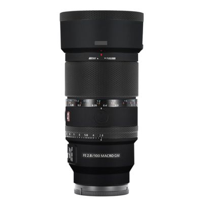 100 2.8 Camera Macro Lens Skin Vinyl Wrap Body Film Sticker for Sony FE 100mm F2.8 Macro GM OSS Protector Decals Accessories FE 2.8/100 (Matte Black, for Sony FE 100mm F2.8 Macro GM OSS)