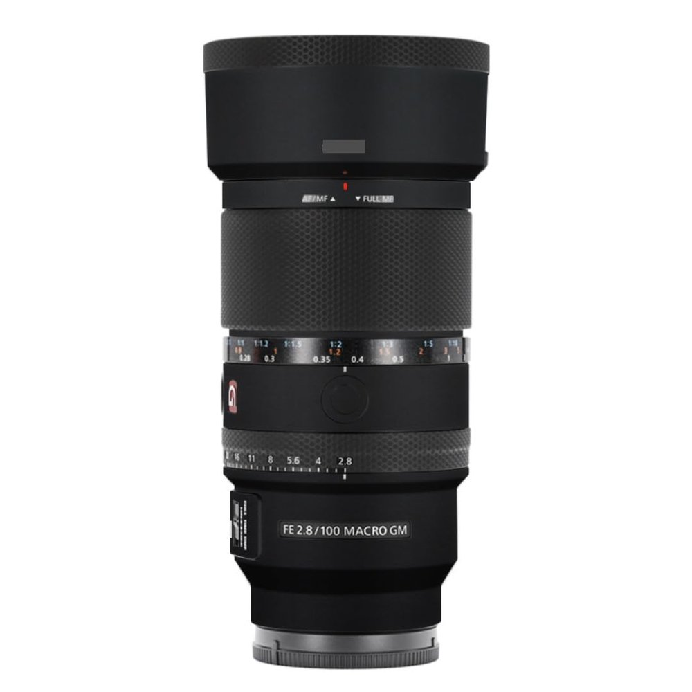 100 2.8 Camera Macro Lens Skin Vinyl Wrap Body Film Sticker for Sony FE 100mm F2.8 Macro GM OSS Protector Decals Accessories FE 2.8/100 (Matte Black, for Sony FE 100mm F2.8 Macro GM OSS)