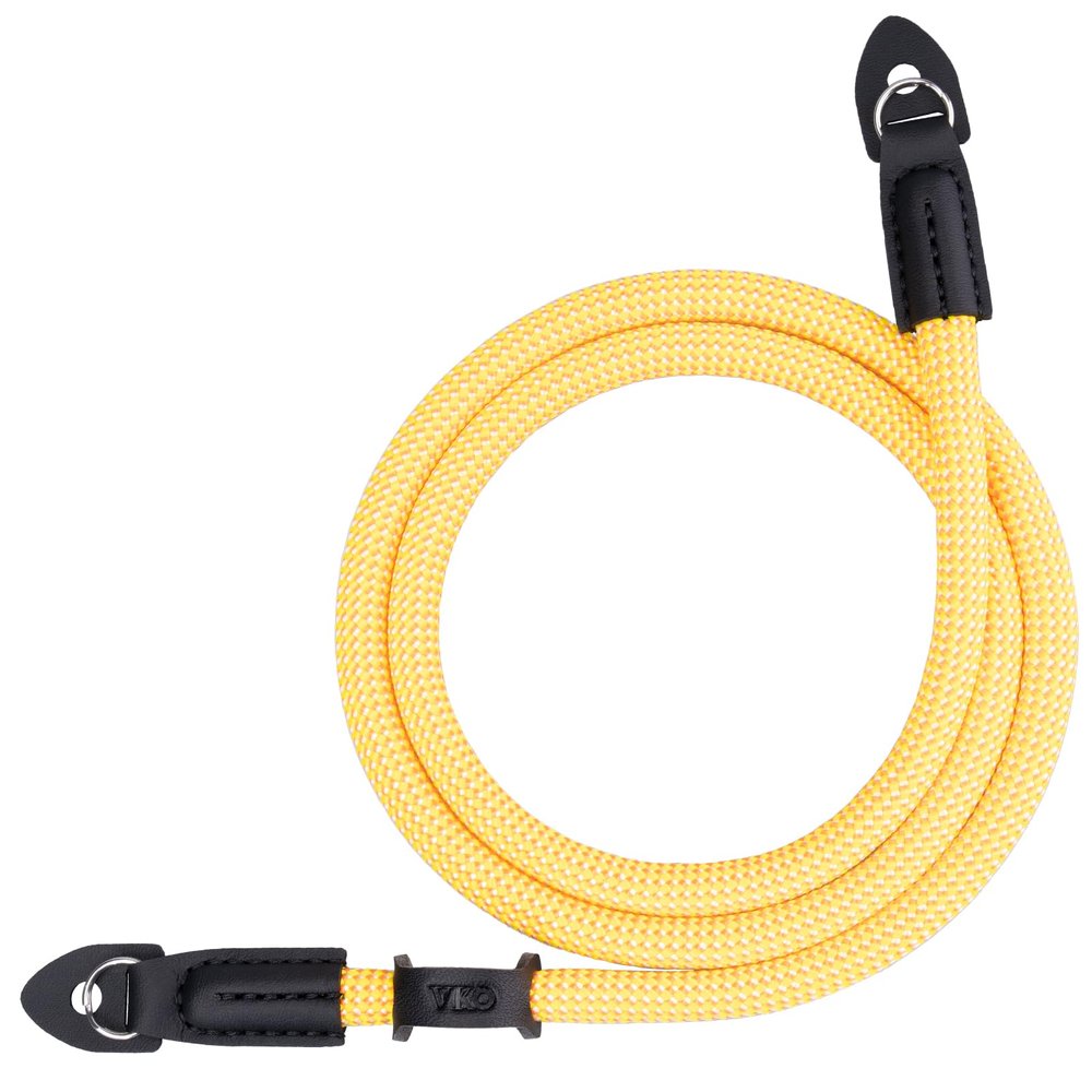VKO Vintage Camera Neck Strap,Nylon Rope Camera Shoulder Straps for Photographers Film DSLR Yellow