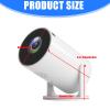 Compact ABS Projector Offering 240 Degree Positioning and Instantly Screen Correction Technology Corded Screen Mirroring Projector for Phone/PC view 3