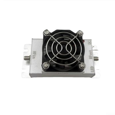 UrbanHui 433MHz 10W RF Power Amplification Module 48dB Gain For UHF 400MHz To 450MHz Wireless Signal Boosting With Aluminum Heat Sink And Fan Cooling