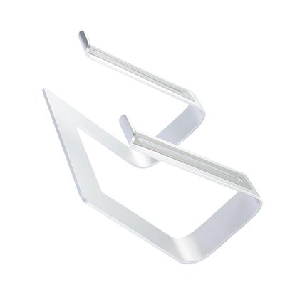BESPORTBLE Aluminum Alloy Laptop Stand Desktop Holder with Detachable Cooling Rack Adjustable Height Computer Support for Office and Home Use Silver